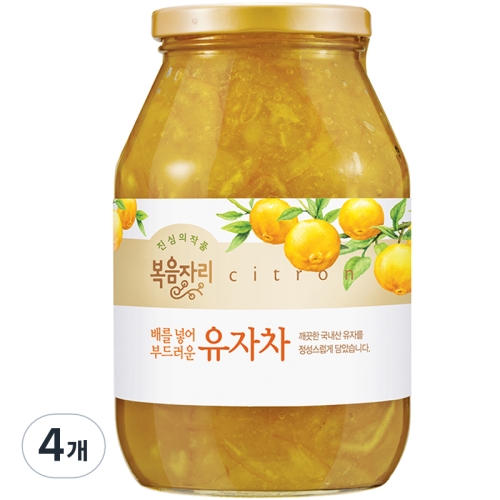 복음자리 배를 넣어 부드러운 유자차 1.03kg 1개입 (4개)