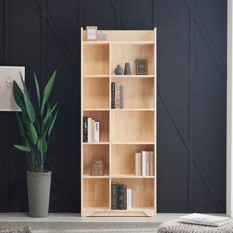 우아미가구 네채잇 6단 원목 책장 800