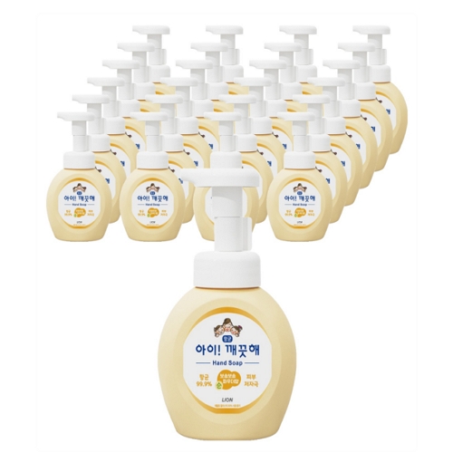 아이깨끗해 핸드워시 순 보송보송 파우더향 250ml (25개)_이미지