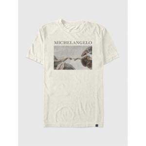 GAP 우먼 Michelangelo Creation 오버사이즈드 그래픽 티셔츠 화이트 10669071_이미지