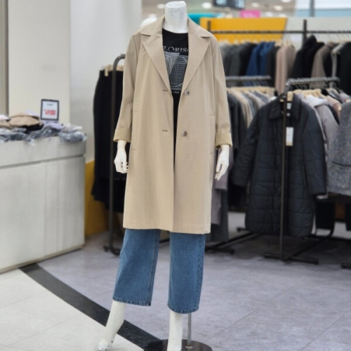 더 스티치 배색 싱글 코트 R2H11WBB010