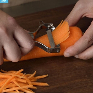 시모무라 일본 고급형 감자 당근 우엉 채썰기 채칼 3mm