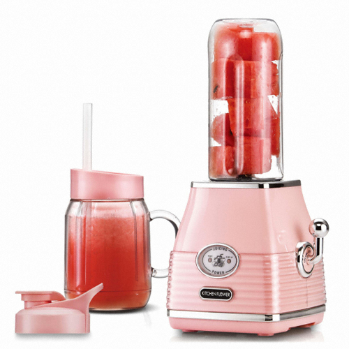 남양키친플라워 레트로 주서 믹서기 (핑크)_이미지