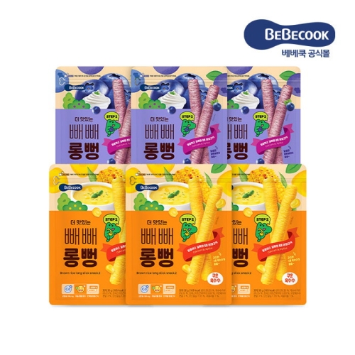 더 맛있는 빼빼롱뻥 6봉 블루베리/구운옥수수