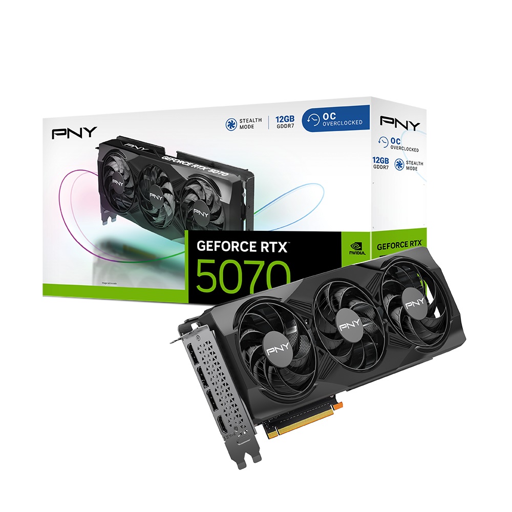 PNY 지포스 RTX 5070 OC D7 12GB Triple Fan 한성컴퓨터_이미지