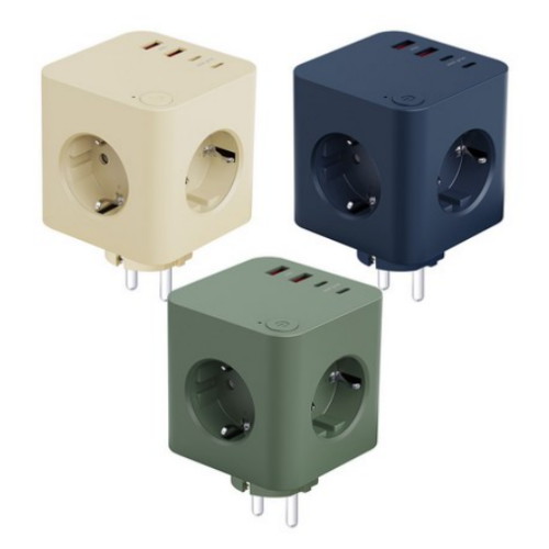��������� ���ڳ� 3�� 16A ���ν���ġ PD25W USB ���뷮 ť���Ƽ�� �÷�����