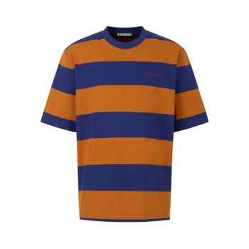 마르니 스트라이프 패턴 반소매 티셔츠 HUMU0287S0UTC580 154059922