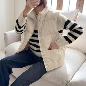 미스티에이치 missth 세이브존05 덕 다운 스터드 패딩 조끼 PG83 S15974681_이미지