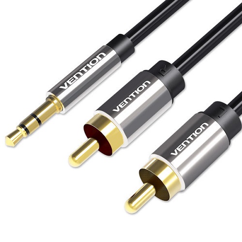 벤션 무산소 3.5mm to 2RCA 케이블 (0.5m)