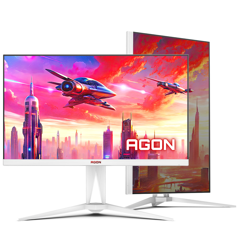 알파스캔 에이건 AGON 275QXW 게이밍 IPS 180 HDR 400 화이트 무결점_이미지
