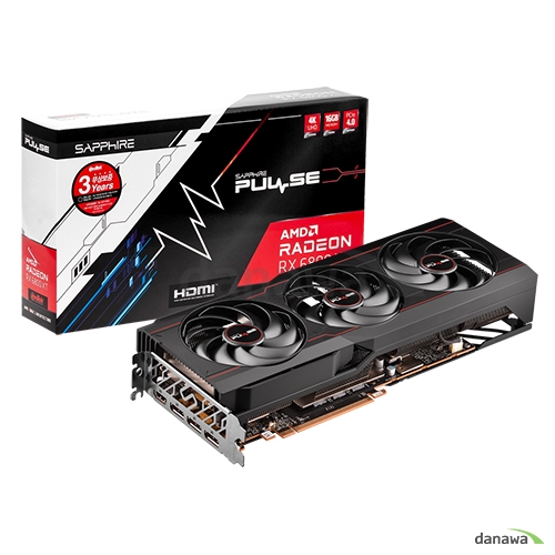 SAPPHIRE 라데온 RX 6800 XT PULSE OC D6 16GB Tri-X
