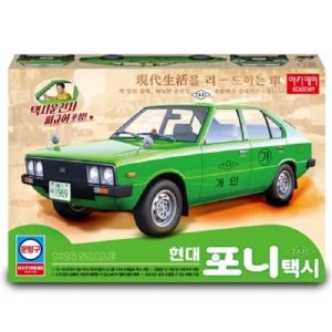 아카데미과학 프라모델 현대 포니택시 그린 1/24 (1개)_이미지