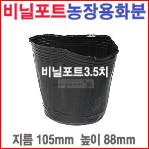  도매전문화분프라자 비닐포트3.5치 10개 칼라/육묘농장/블루베리/모종화분