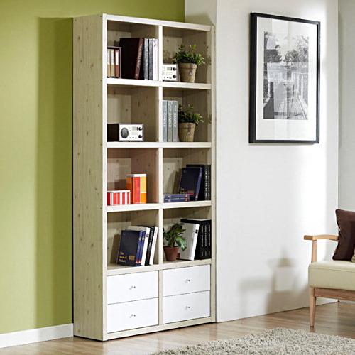 우아미가구  니제르 5단 하서랍 책장 (100cm)