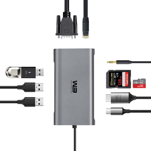 W3 CTH-10 (10포트/USB 3.0 Type C)
