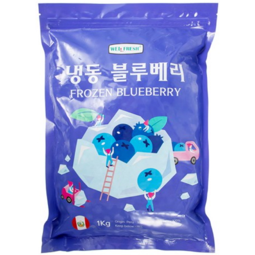 웰프레쉬 냉동 블루베리 페루산 1kg (4개)_이미지