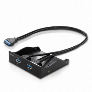 위즈플랫 새로텍 2포트 전면 USB 3.0 내장형 허브 (S-3901)
