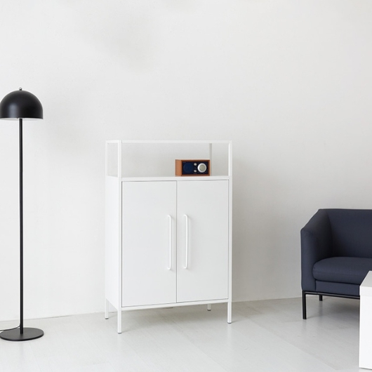 마켓비 PIDOR 캐비넷 2문 선반 수납장 8001300_이미지