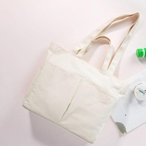 라일리 Rly 토트숄더백 캐주얼 캔버스 기저귀 가방 아이보리 42206687