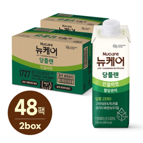 대상웰라이프 뉴케어 당플랜 인절미맛 200ml (48개)