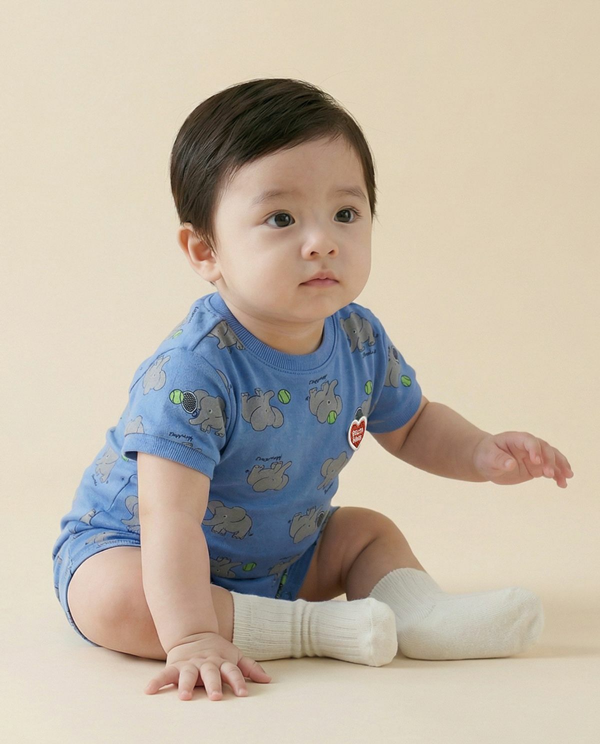 BB6EBS11BL 베이비엘리펀트올오버 반팔점프수트 BB6EBS11