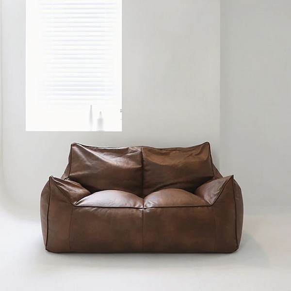 플래지어 톰 소프트 기능성 가죽 빈백 2인용 (스툴별도)_이미지