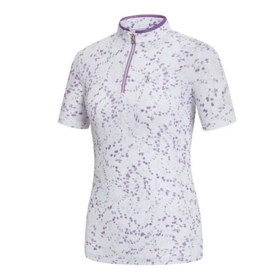 스판 기능성 프린팅 등산 집업 반팔 티셔츠 1942TK724W