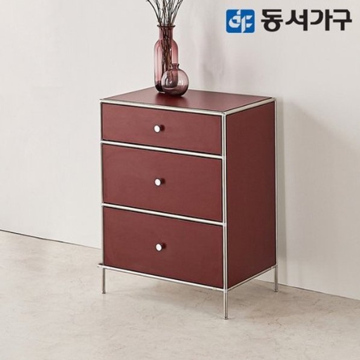 동서가구 벨로 3단 모듈 수납 가구 서랍장 600