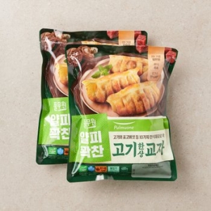 풀무원 얄피꽉찬 고기 한상 교자 400g (2개)_이미지