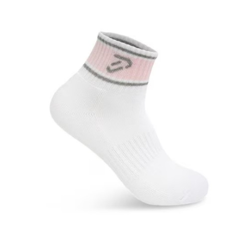 핑크배색라인 중목 양말 IPL5ASC992 WH