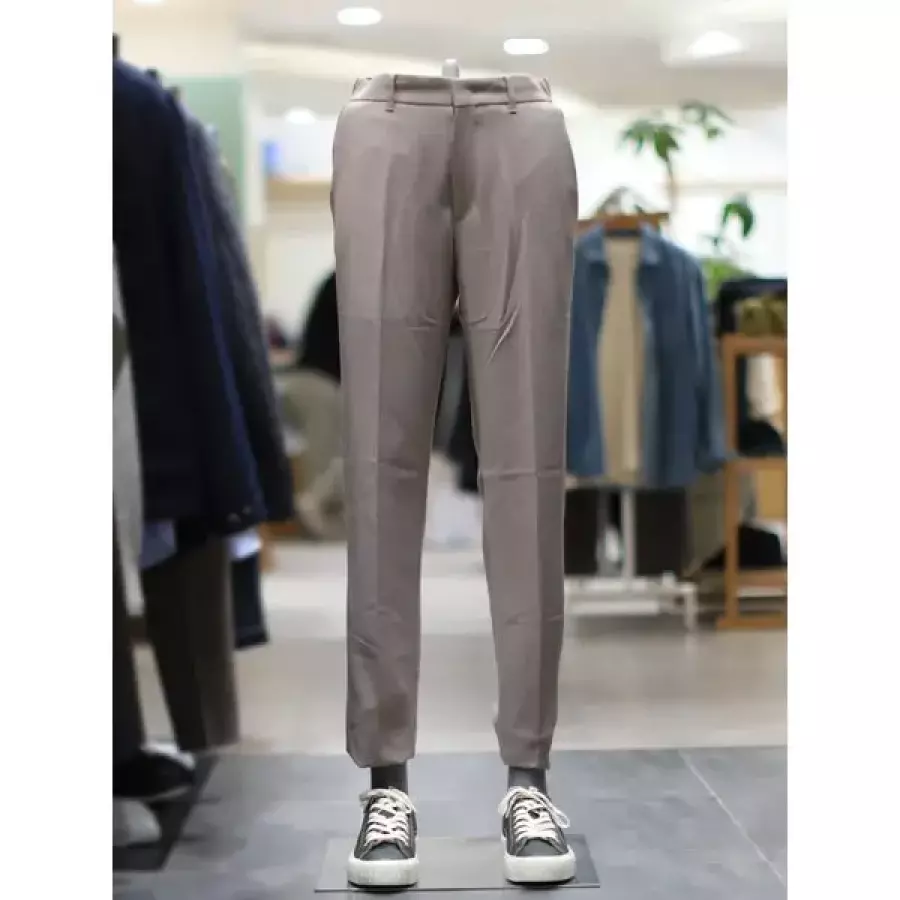 BON 본 F/W 베이지 울라이크 하이스판 베이직 슬랙스 BN4FTA322
