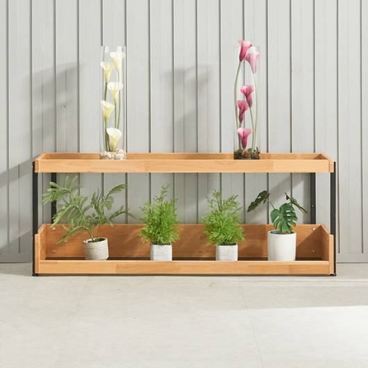 미아트 다이젠 메이디 원목 2단 선반장 1200_이미지