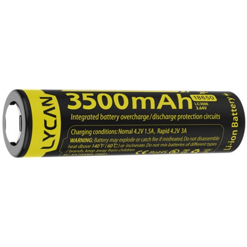 라이칸 국산 18650 배터리 LG셀 리튬이온 충전지 3500mAh 보호 비보호 충전건전지_이미지