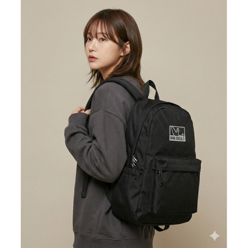 마크곤잘레스 남녀공용 백팩 가방 박스로고 베이직 블랙 W3N6Q8T