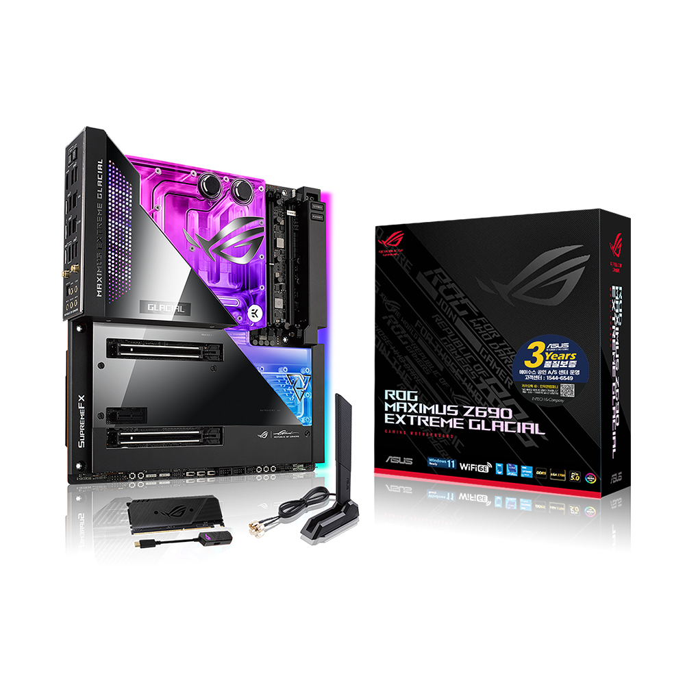 ASUS ROG MAXIMUS Z690 EXTREME GLACIAL 인텍앤컴퍼니_이미지