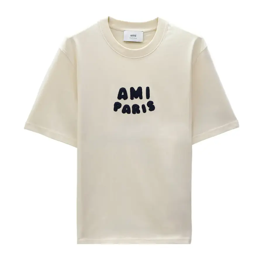 AMI 파리스 로고 반팔티셔츠 UTS075 726 136_이미지