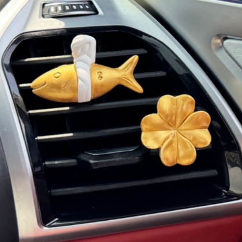 황금 액막이 명태 차량용 석고방향제