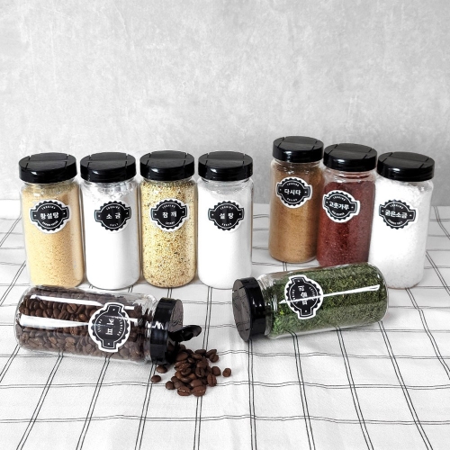라벨 양념통 세트 200ml 6개