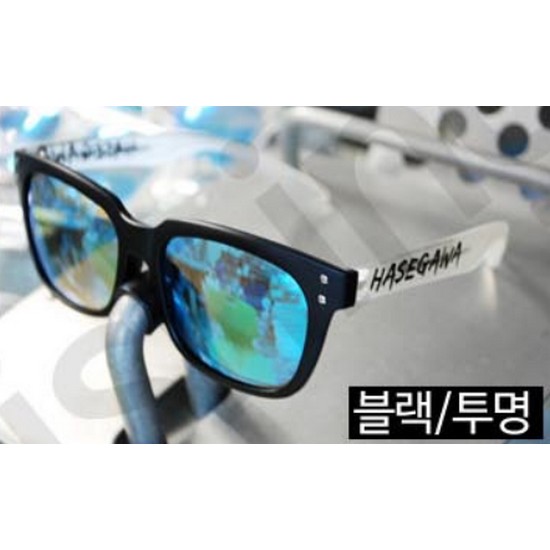 하세가와  편광 선글라스 (블루 블랙투명)
