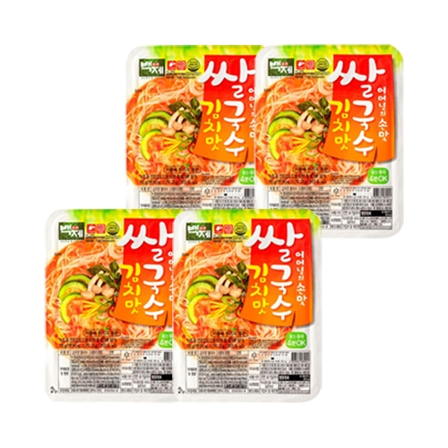 백제 김치맛 쌀국수 92g (4개)_이미지