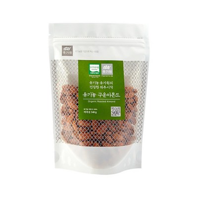 코레드인터내쇼날 유가원 유기농 구운 아몬드 340g (2개)
