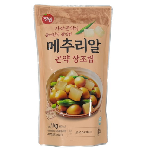 정원식품 메추리알 곤약 장조림 1kg (1개)