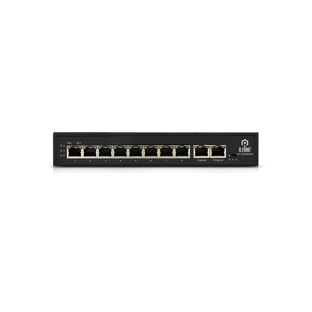 한창인포텍 알포인트 RF-HIPOE0802(RF038) PoE 스위치허브_이미지