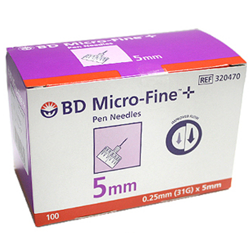 BD ㅤ인슐린 주사바늘 Micro Fine 펜니들 31G 5mm (100개)_이미지