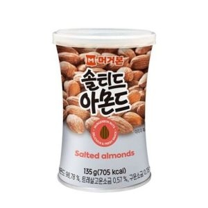 머거본 솔티드 아몬드 135g (18개)_이미지