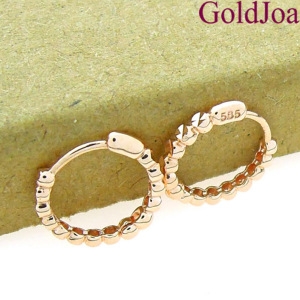 골드조아 14k 럭셔리 11mm 납작볼 컷팅 원터치 14k귀걸이 s-h2118-1s