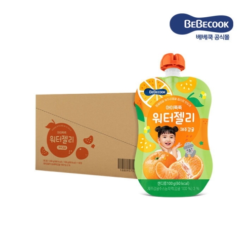 베베쿡 아이쭉쭉 워터젤리 제주감귤 100ml (10개)_이미지