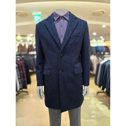 MARIO 울혼방 등판누빔 베이직 모직코트MAN-ELYW-A111