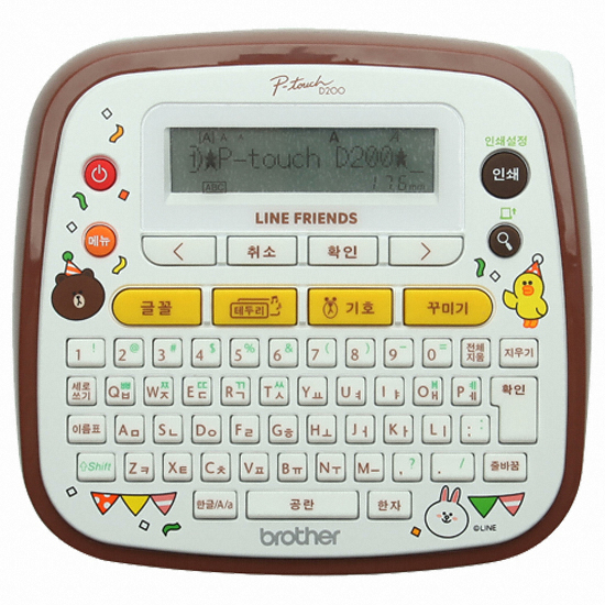 Brother PT-D200LB 라인프렌즈 (단품)