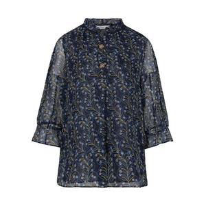 크로커다일 레이디소식 프린트 프릴 블라우스 CLCFBL101 마감임박